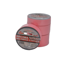 Малярна стрічка рисова VIROK  30мм х 20 м. (Гідростійка/ ідеальний край для фарбування). рожева [90]