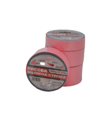 Малярна стрічка рисова VIROK  30мм х 20 м. (Гідростійка/ ідеальний край для фарбування). рожева [90]