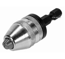 Патрон для дрели YATO: HEX-1/4", Ø=0.5-3 мм, L=50 мм, металлический [50/150]