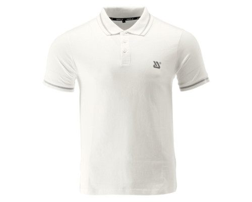 Футболка ПОЛО белая YATO, разм. 2XL/ выс- 78 см х шир- 61 см, 100%- хлопок [40]