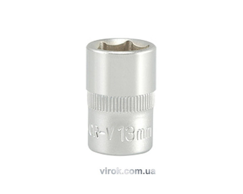 Головка торцева 6-гранна YATO : квадрат 3/8", М= 13 мм, L= 28 мм [24/240/480]