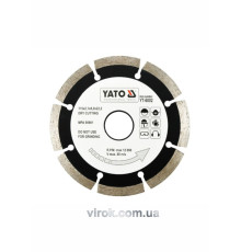 Диск алмазний сегмент YATO : "SEGMENT" Ø= 115x8,0x22,2 мм. H= 2,1 мм [20/200]