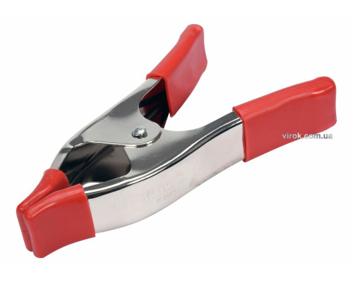 Струбцина пружинна- "прищіпка", металева YATO : L= 150 мм, роб. висота/глиб.- 50/50 мм [24/48]