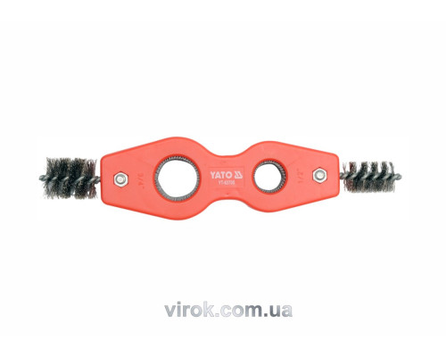Щетка для внутренней очистки труб YATO: 2 в 1, Ø= 15; 22 мм [50/100]