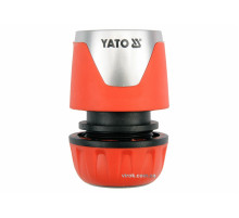 Муфта швидкоз'ємна YATO для водяного шланга 1/2" /ABS/ (БЛІСТЕР) [12/120]