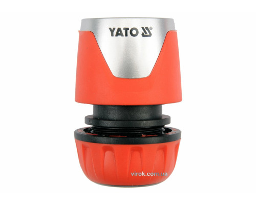 Муфта швидкоз'ємна YATO для водяного шланга 1/2" /ABS/ (БЛІСТЕР) [12/120]