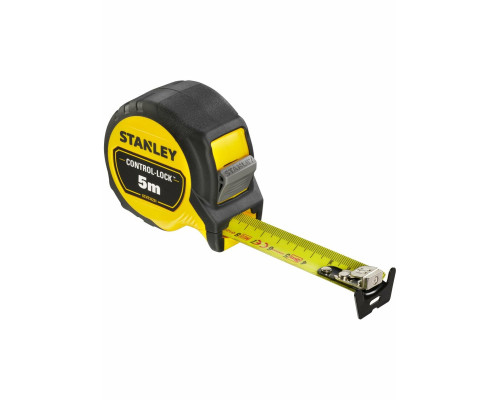 Рулетка STANLEY "CONTROL-LOCK": L= 5 м х 25 мм. з подвійною шкалою