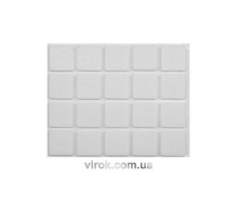 Протектор самоклеящийся войлочный VOREL, 20х20мм, набор 20шт. [60/720]