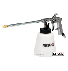 Пістолет пневматичний для утворення піни YATO : бак- 1 л, сопло- 220 мм, 113 л/хв, 0.62 МПа [10]
