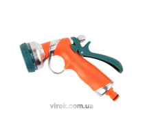 Зрошувач-пістолет 8-режимний FLO до шлангу 1/2", TPR-пластик + цинк [6/24]
