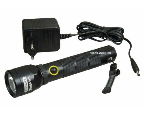 Фонарь светодиодный аккумуляторный STANLEY "FATMAX ALUMINIUM TORCH RECHARGEABLE" в алюмин. корпусе(DW