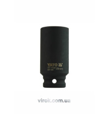 Головка торцева ударна 6-гранна YATO : подовжена, квадрат 1/2", М= 28 мм, L= 78 мм [12/48]