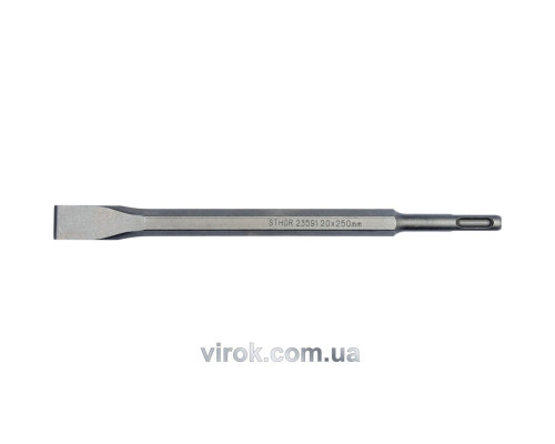 Долото плоское STHOR : SDS+ к перфоратору, Ø= 14 мм, раб. b= 20 мм, l= 250 мм [25/50]
