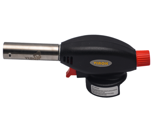 Пальник газовий VIROK з різьбовим (7/16) з'єднання. Piezo, [50/4]