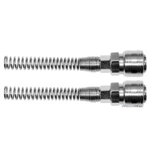 Швидкоз'єднувальна муфта YATO з пружиною, до шлангу Ø=6х10 мм, 2 шт. [6/60]