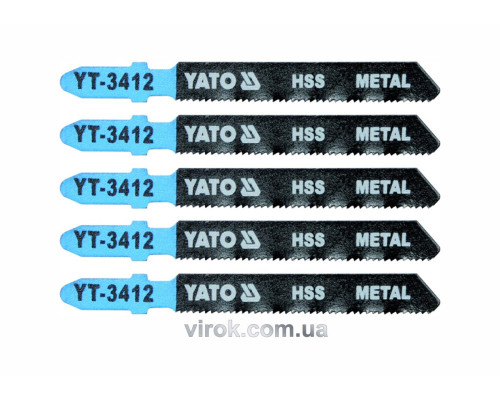 Полотно для электролобзика YATO : 21TPI, L= 75 мм, Уп.