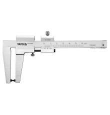 Штангенциркуль для гальмівних дисків YATO: l=160 мм, з діап.- 0-60 мм, точн ± 0,1мм, губки-55мм [50]