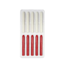Стержні воскові для олвця-автомата VOREL Ø= 10 мм, l= 85 мм, 5 червоні і 5 білі [10]