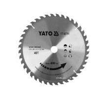 Диск пиляльний победітовий по дереву YATO: 315x30x3.2x2.2 мм, 40 зубців, R.P.M до 4900 1/хв [10]