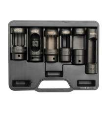 Набір насадок до форсунків в дизельний двигун YATO : квадрат- 1/2", 6 шт.[10]