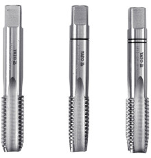 Мітчик YATO М20 х 2.5 мм, HSS М2, l= 95 мм, 3 шт [10/40]
