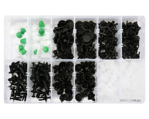 Шпинки для автосалоной обшивки BMW YATO, разные, 6 типоразмеров, 290 шт. [20]