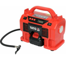 Компресор акумуляторний YATO Li-Ion 18 В, 3.0 AxГ, 60 Вт,тиск ≤ 11 Bar, подача повітря- 21 л/хв [4]