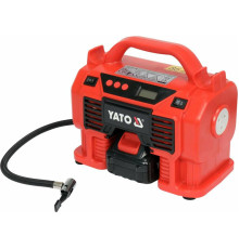 Компресор акумуляторний YATO Li-Ion 18 В, 3.0 AxГ, 60 Вт,тиск ≤ 11 Bar, подача повітря- 21 л/хв [4]