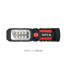 Ліхтар LED на батарейки 3Х АА, 8 + 1 діод , гак + магніт , 3 режими світла [50]