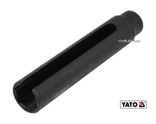 Головка торцевая открыта для лямбда-зонд, датчиков YATO: квадрат-1/2", М22 мм, L=15мм, Cr-V [10/60]