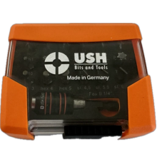 Насадки викруткові USH Industry: з магнітним тримачем, PH, PZ, SL, Torx, HEX, 19 ел