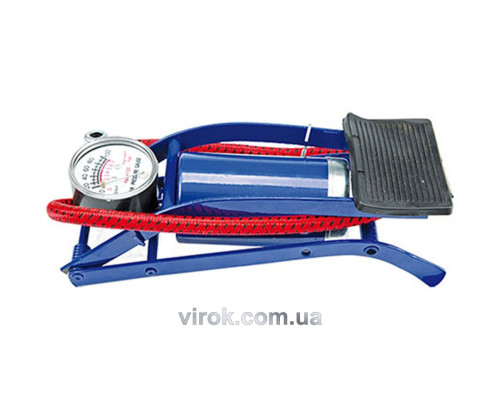 Насос ножний VOREL з манометром [20]
