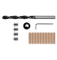 Засоби для кілкових сполучень YATO з діаметром 6 мм, набір, 17 шт. [4/100]