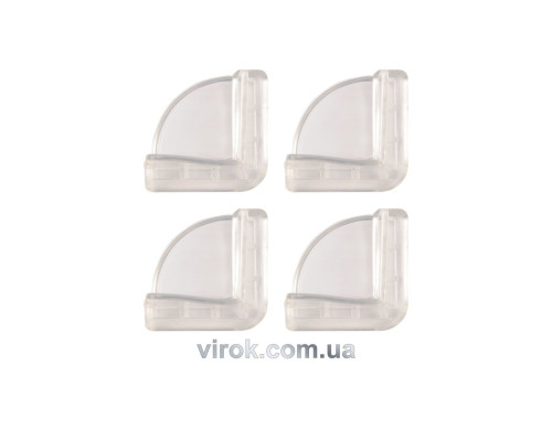 Накладка захисна VOREL плоска для кутів меблів, Набір 4 шт. [12/144]