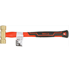 Молоток з мідним обухом YATO m= 300 г, скловолокниста ручка [6/48]