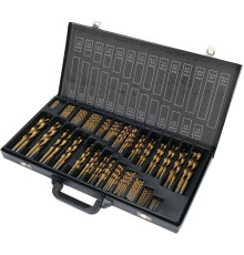 Свердла по металу титанові YATO : HSS-TiN Ø= 1-13 мм. компл. 190 шт [5/90]