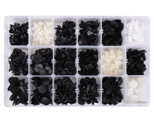 Шпинки для автосалоної обшивки FORD YATO, різні, 18 типорозмірів, 415 шт. [20]