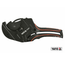 Труборез для ПВХ труб YATO: max Ø63 мм, алюминиевый корпус, ручка- ABS + TPR [10/30]