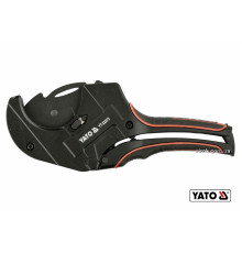 Труборіз для ПВХ труб YATO : max Ø63 мм, алюмінієвий корпус, ручка- ABS + TPR [10/30]