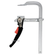 Струбцина з важільним затискачем, стальна, тип "F" YATO; l= 200 мм, h= 100 мм [2/12]