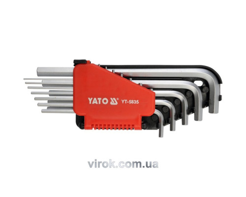 Шестигранники дюймові YATO подовжені, Набір 12шт [6/36]