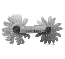 Резьбомер WHITWORTH 55° YATO с 28 шаблонами в диапазоне 4-62 [30/300]