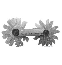 Різьбомір WHITWORTH 55° YATO з 28 шаблонами в діапазоні 4-62 [30/300]