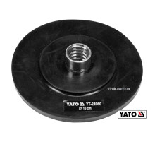 Наконечник дисковий для очищення каналізації YATO : Ø= 10 см, t= 6 мм, резиновий, до YT-24980(DW)
