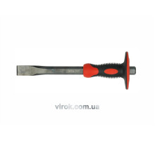 Зубило YATO плоское с защитной ручкой: l=300 мм, b=25 мм, Cr-V [4/24]