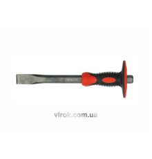Зубило YATO плоске з захисною ручкою: l= 300 мм, b= 25 мм, Cr-V [4/24]
