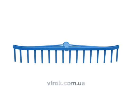 Граблі садові FLO 16-зубів пластмас. без ручки, l= 550 мм [10]