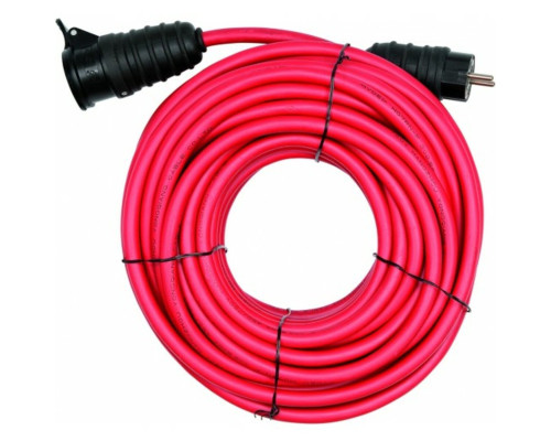 Подовжувач силовий YATO: 3-жильний Ø=2,5мм2, 16A, l=20м, IP44(DW)