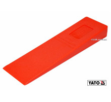 Клин для раскалывания деревьев пластиковый YATO: 300 x 85 x 35 мм, 430 г [20/40]