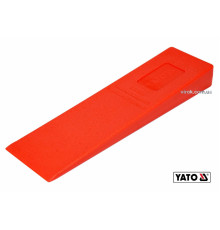 Клин для розколювання дерев пластиковий YATO : 300 x 85 x 35 мм, 430 г [20/40]